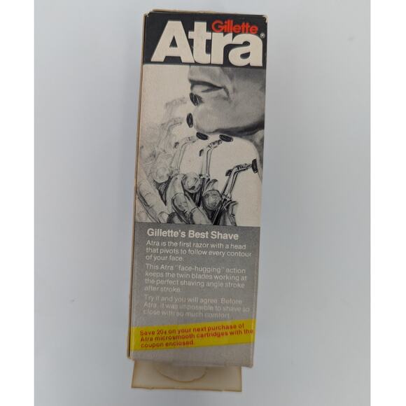Vintage 1980s Gillette Atra Contour Razor A3 Includes Box - Picture 1 of 6